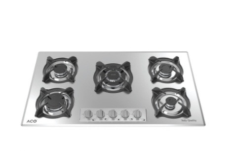 اجاق گاز ۵ شعله استیل آکو